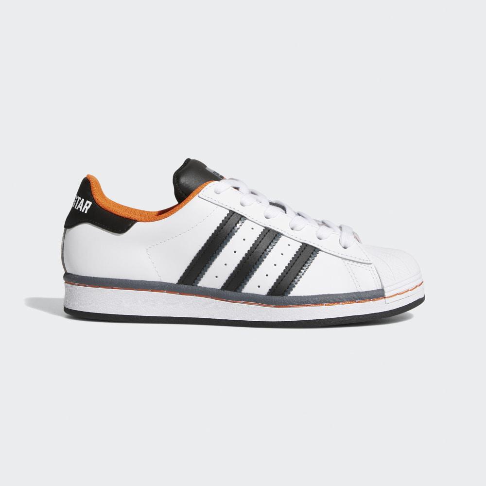 Originals Adidas Superstar Fete Romania - Albi/Negrii/Portocalii FV3685